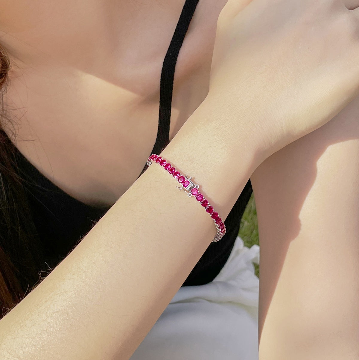 [RAFFINE]Radiant Colorful Round Cut Party Bracelet