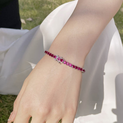 [RAFFINE]Radiant Colorful Round Cut Party Bracelet