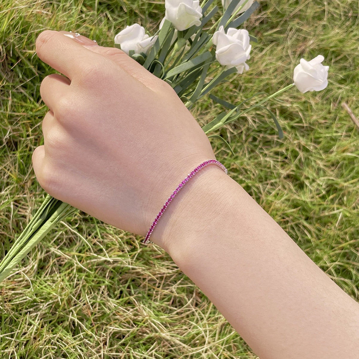 [RAFFINE]Radiant Colorful Round Cut Party Bracelet