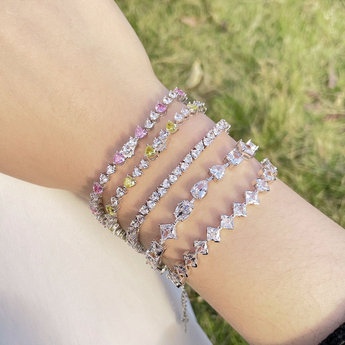 [RAFFINE]Unique Exquisite Multi Cut Daily Bracelet