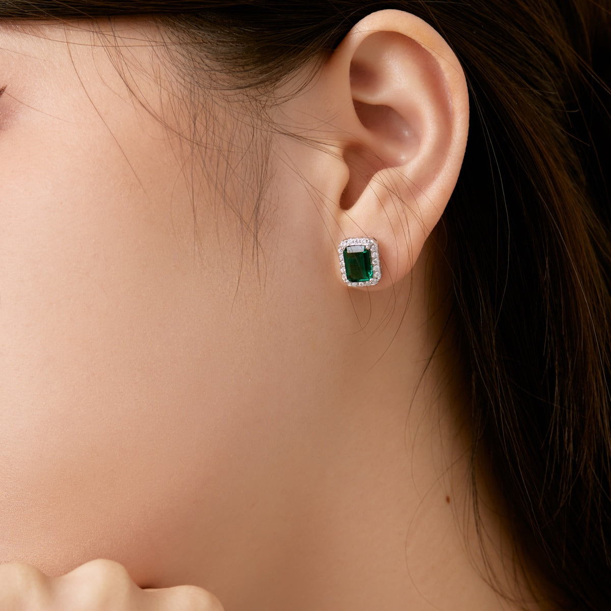 [RAFFINE]Luxurious Dainty Emerald Cut Banquet Earrings