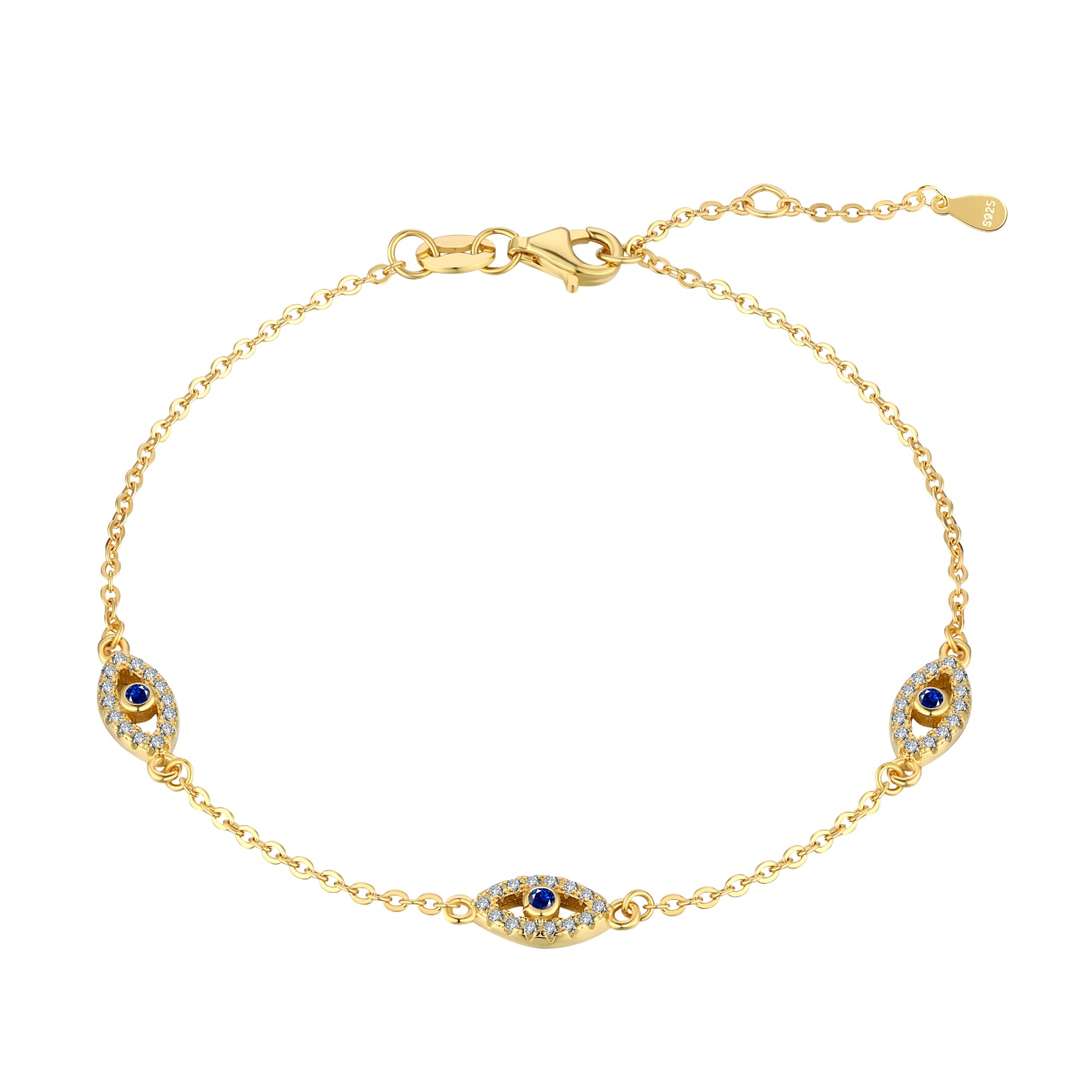 [RAFFINE]Evil Eye Shape Pendent Necklace