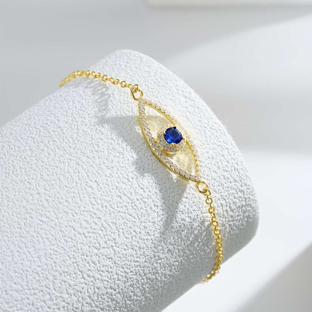 [RAFFINE]Devil's Eye Hollow Design Bracelet