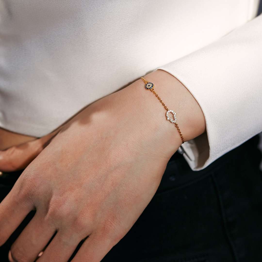 [RAFFINE]Gost Shape & Round Shape Necklace