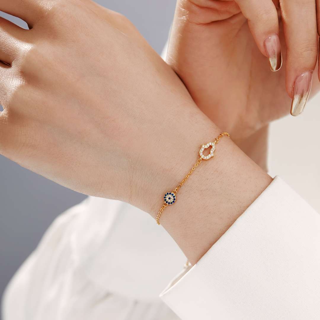 [RAFFINE]Gost Shape & Round Shape Necklace