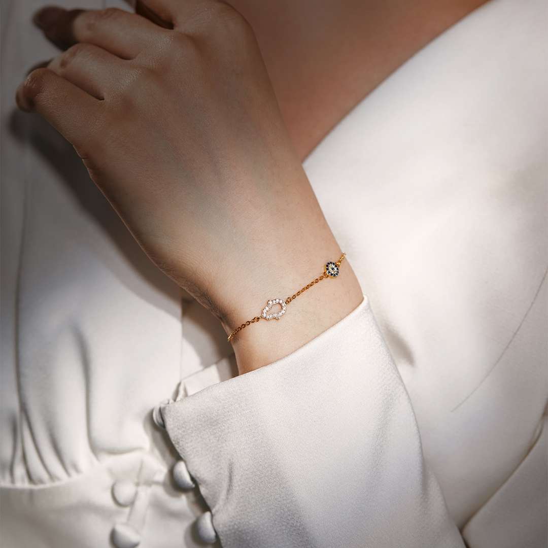 [RAFFINE]Gost Shape & Round Shape Necklace