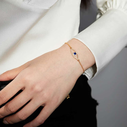 [RAFFINE]Devil's Eye Hollow Design Bracelet