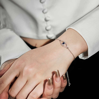 [RAFFINE]Devil's Eye Hollow Design Bracelet