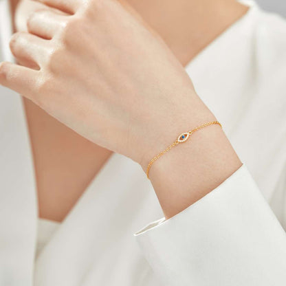 [RAFFINE]Evil Eye Shape Necklace