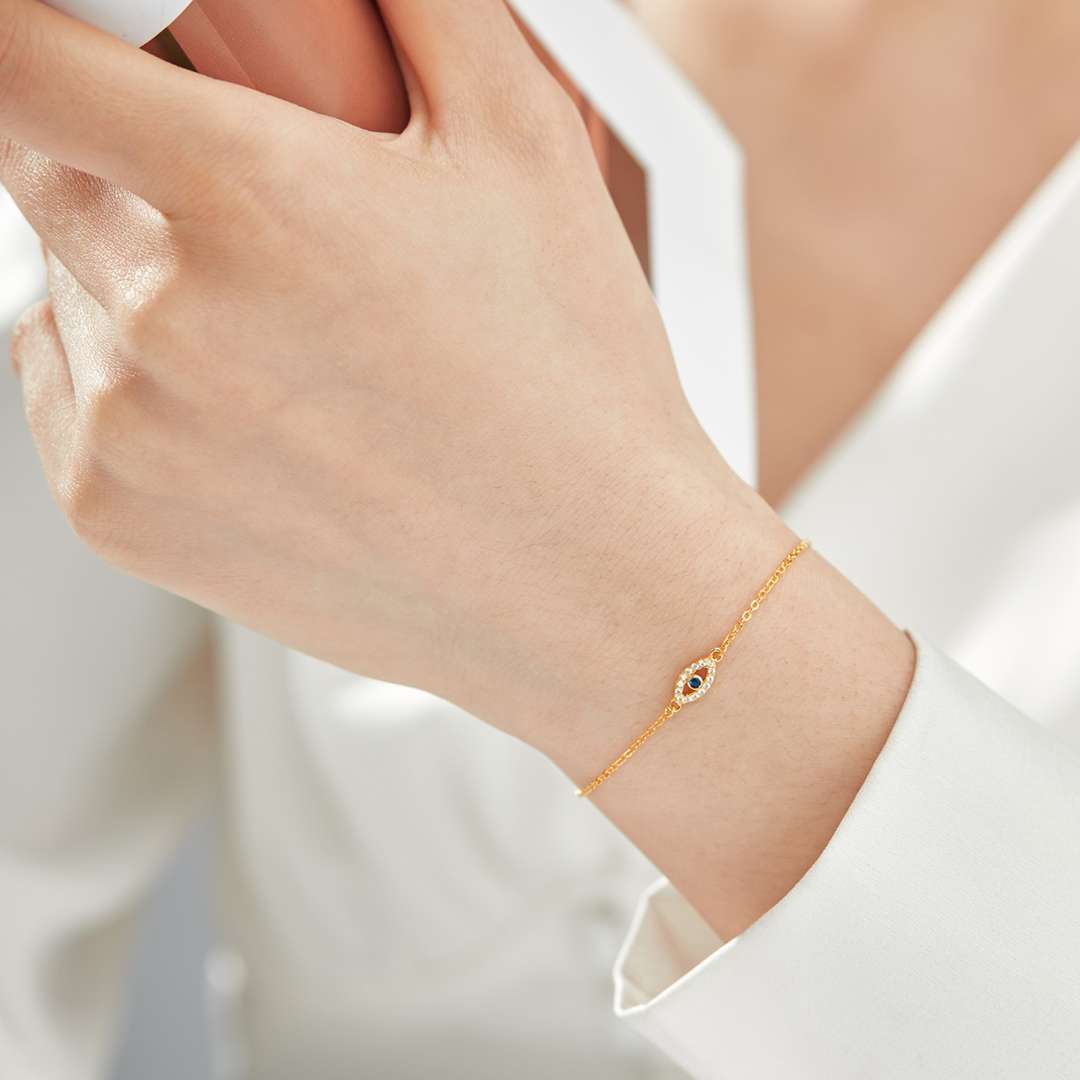 [RAFFINE]Evil Eye Shape Necklace