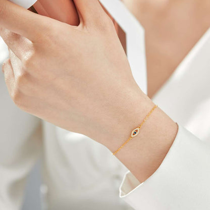 [RAFFINE]Evil Eye Shape Necklace