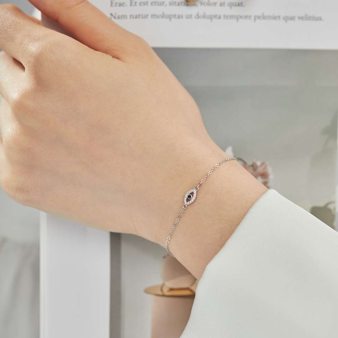 [RAFFINE]Evil Eye Shape Necklace