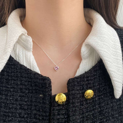 [RAFFINE]Ornate Heart Shape Necklace