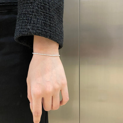 [RAFFINE]Elegant Emerald Cut Daily Bracelet