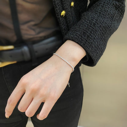 [RAFFINE]Elegant Emerald Cut Daily Bracelet