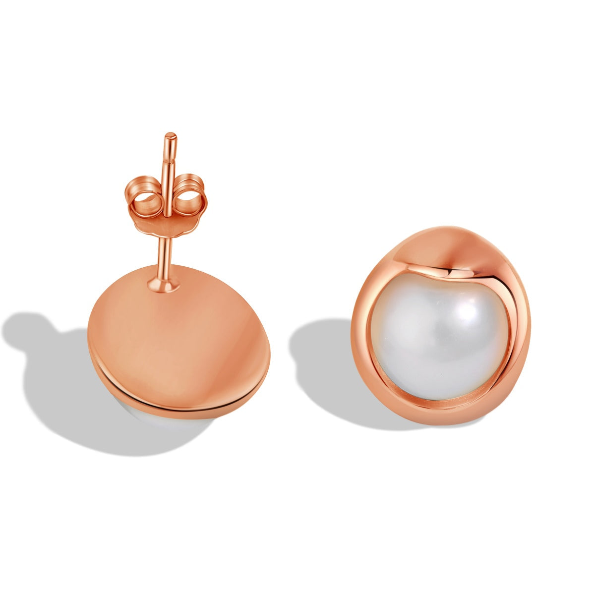 [RAFFINE]Dainty Bread Pearl Earrings
