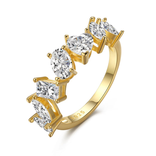 [RAFFINE]Delicate Multi Cut Ring