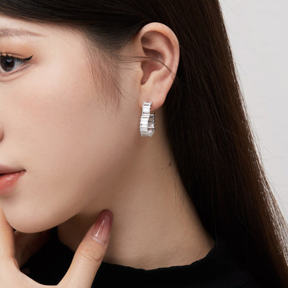 [RAFFINE]Radiant Heart Cutout Earrings