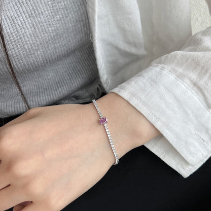 [RAFFINE]0.75 Carat Exquisite Oval Cut Daily Bracelet