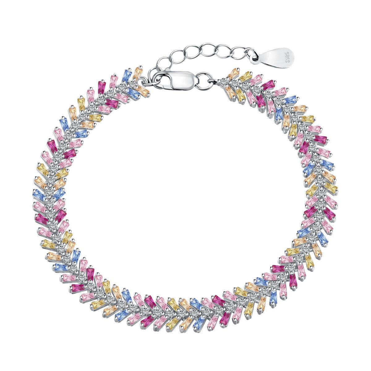 [RAFFINE]Dainty Radiant Emerald Cut Daily Bracelet