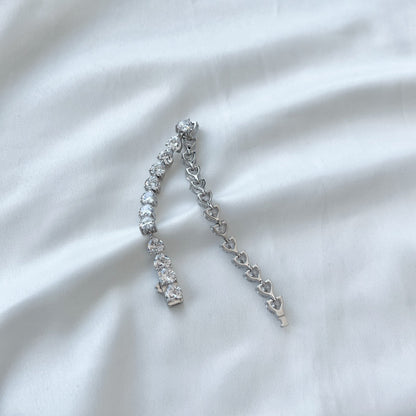 [RAFFINE]0.75 Carat Elegant Romantic Heart Shape Lover Bracelet