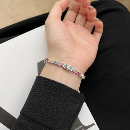 [RAFFINE]Ornate Sparkling Multi Cut Party Bracelet