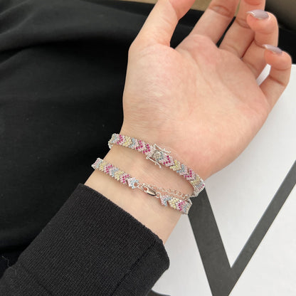 [RAFFINE]Ornate Sparkling Round Cut Party Bracelet