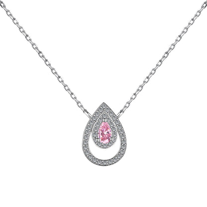 [RAFFINE]Sparkling Pear Cut Necklace
