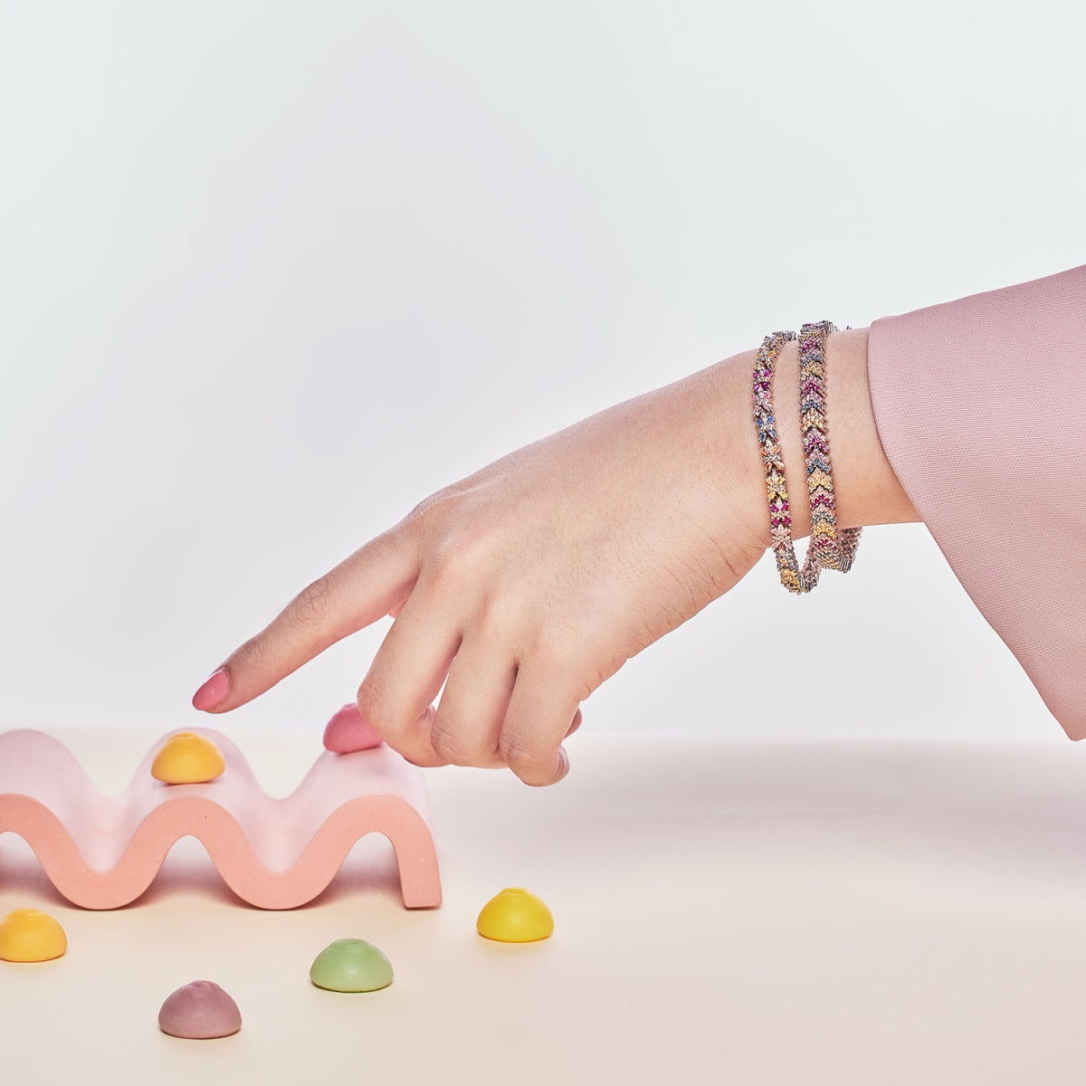[RAFFINE]Radiant Colorful Emerald Cut Party Bracelet
