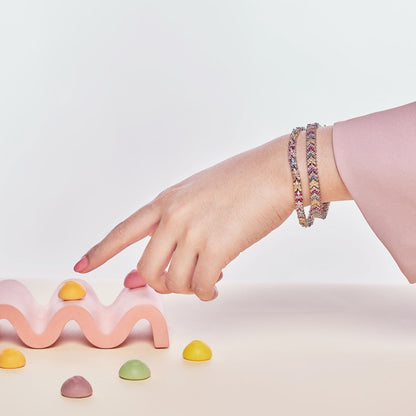 [RAFFINE]Ornate Sparkling Round Cut Party Bracelet