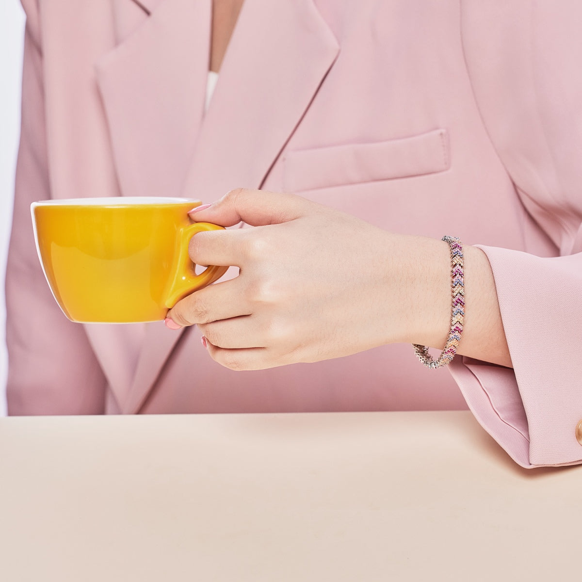 [RAFFINE]Ornate Sparkling Round Cut Party Bracelet