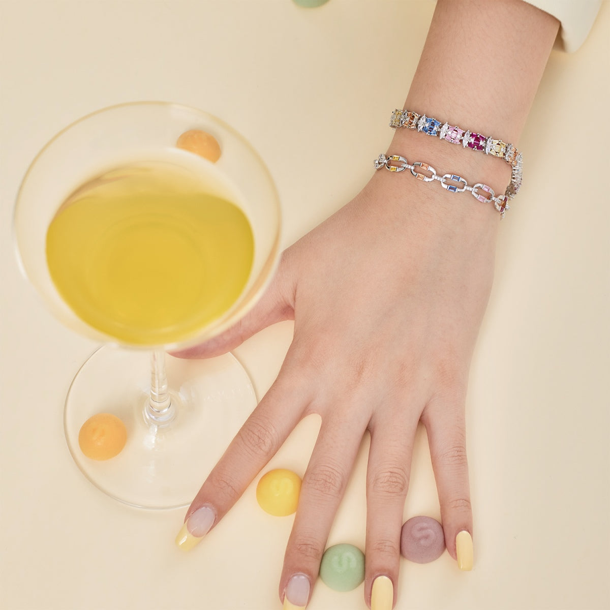 [RAFFINE]Dazzling Colorful Daily Bracelet
