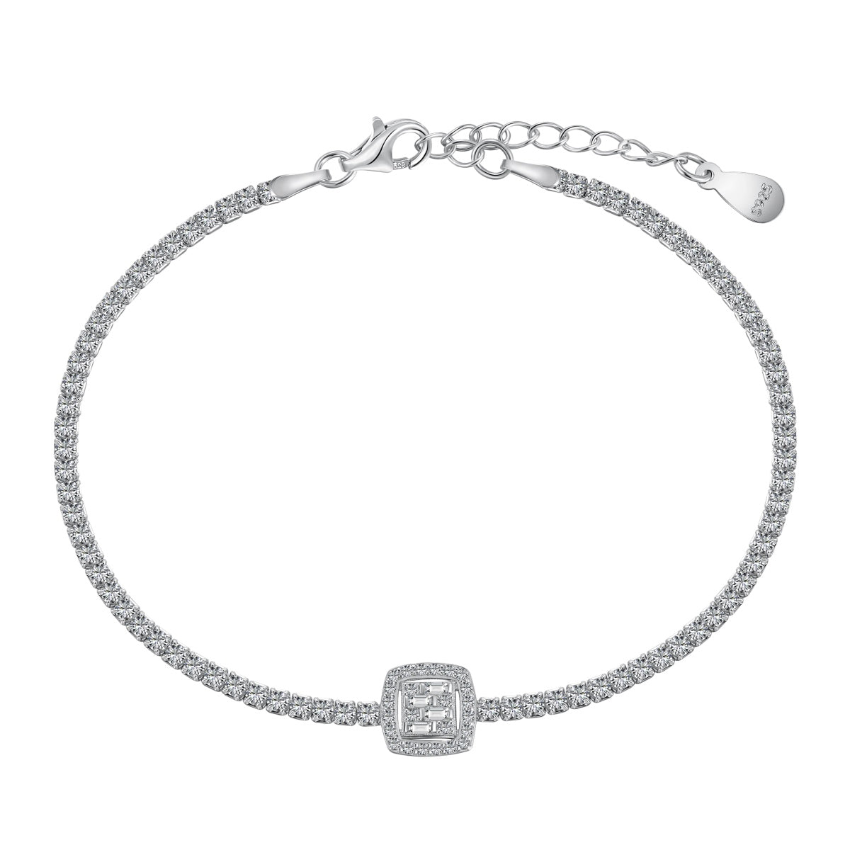 [RAFFINE]Luxurious Dazzling Square Shape Banquet Bracelet