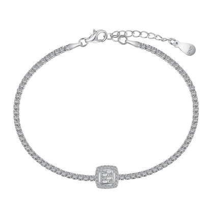 [RAFFINE]Luxurious Dazzling Square Shape Banquet Bracelet