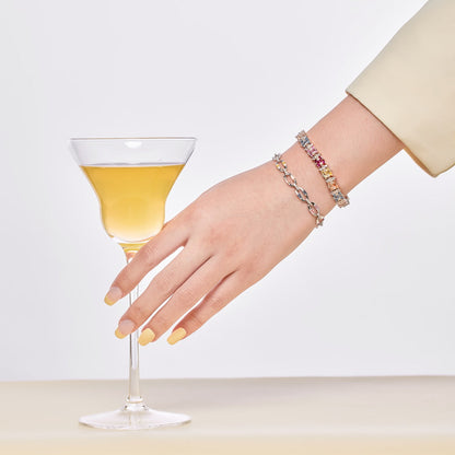 [RAFFINE]Delicate Colorful Multi Cut Party Bracelet
