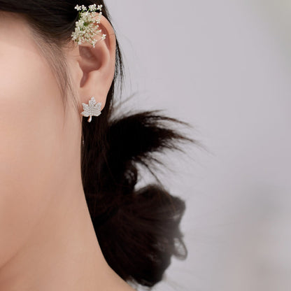 [RAFFINE]Exquisite Maple Leaf Design Earrings