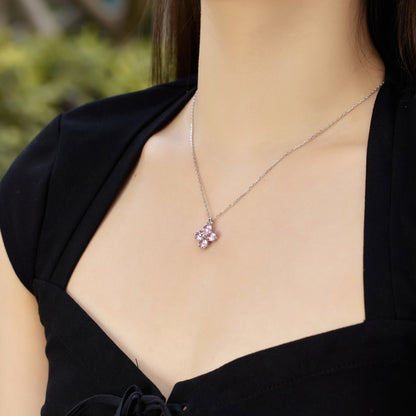 [RAFFINE]Four-Leaf Clover And Eight-Pointed Star Necklace