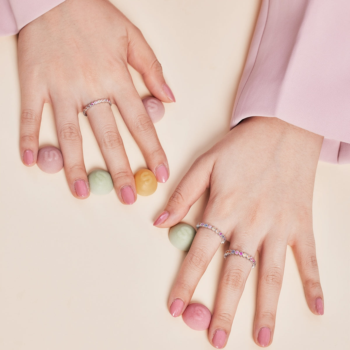 [RAFFINE]Exquisite Colorful Round Cut Party Ring
