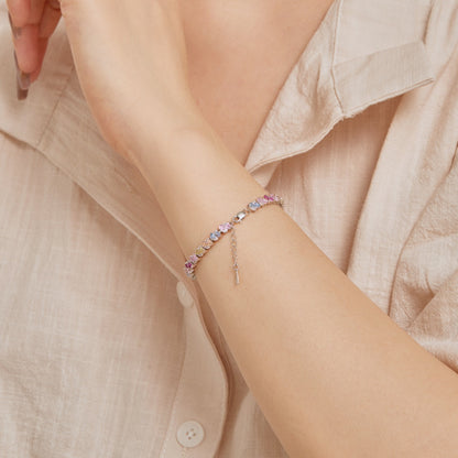 [RAFFINE]Ornate Colorful Flower Shape Party Bracelet