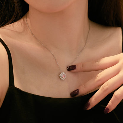 [RAFFINE]Sparkling Asscher Cut Necklace