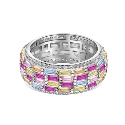[RAFFINE]Radiant Colorful Radiant Cut Daily Ring