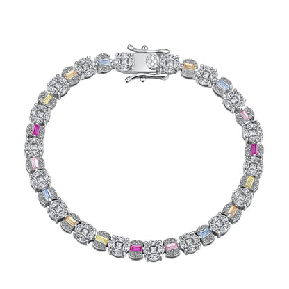 [RAFFINE]Dazzling Radiant Multi Cut Daily Bracelet