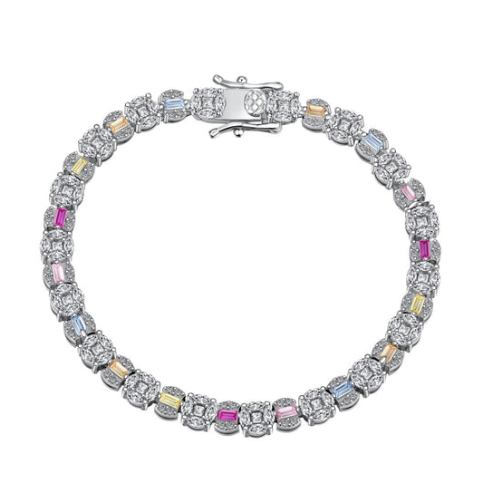 [RAFFINE]Dazzling Radiant Multi Cut Daily Bracelet