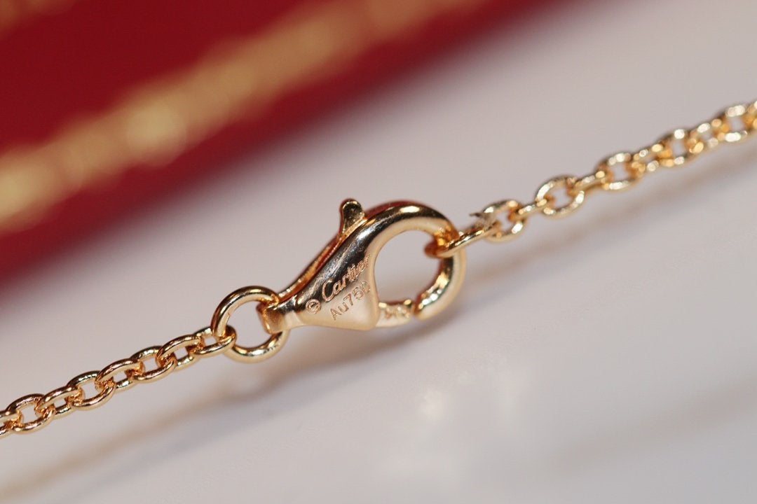 [RAFFINE]LOVE NECKLACE PINK GOLD AND SILVER
