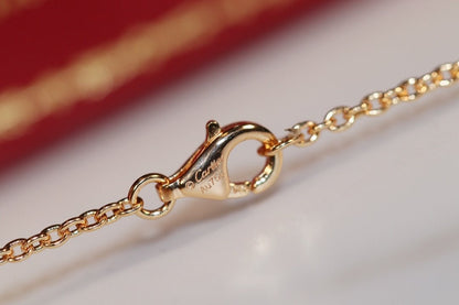 [RAFFINE]LOVE NECKLACE PINK GOLD AND SILVER