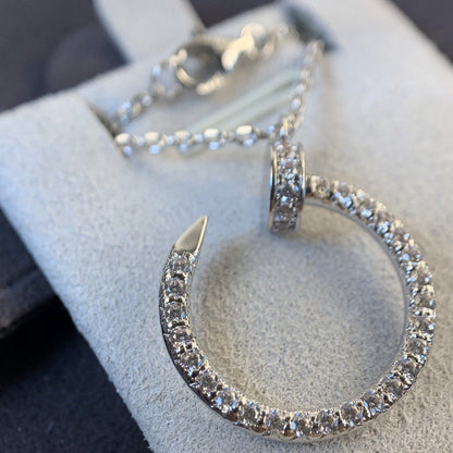 [RAFFINE]JUSTE NECKLACE SILVER DIAMONDS