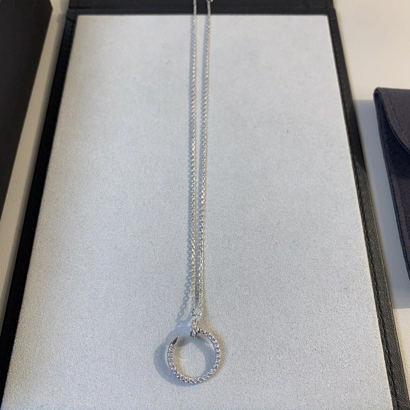 [RAFFINE]JUSTE NECKLACE SILVER DIAMONDS
