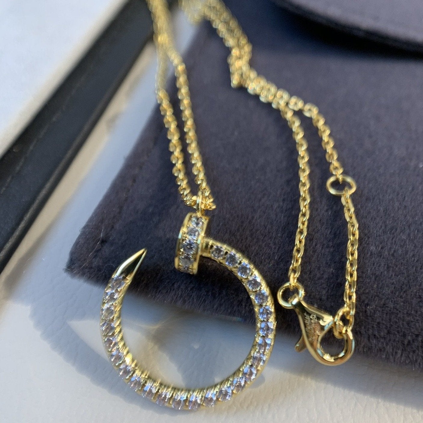 [RAFFINE]JUSTE NECKLACE GOLD DIAMONDS