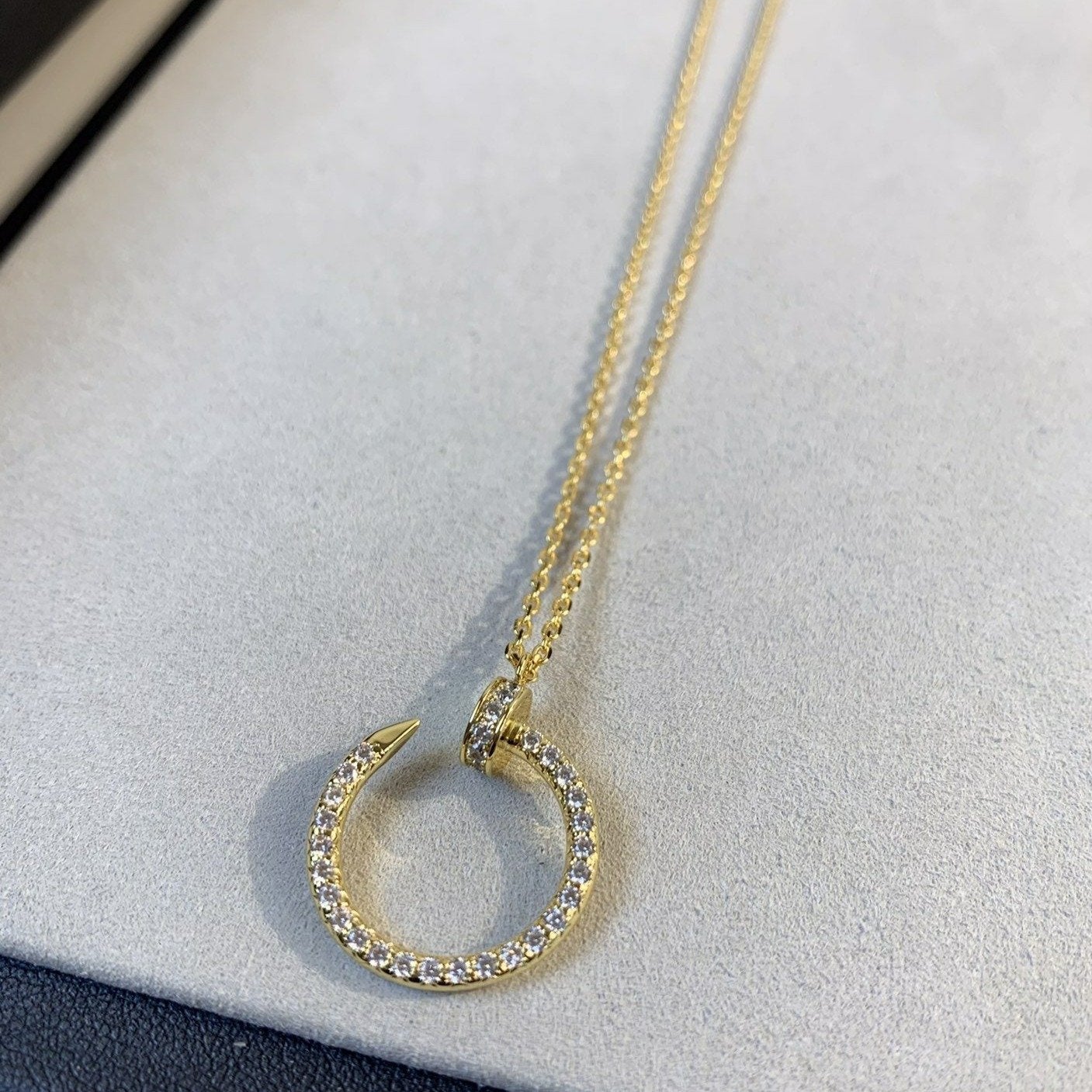 [RAFFINE]JUSTE NECKLACE GOLD DIAMONDS