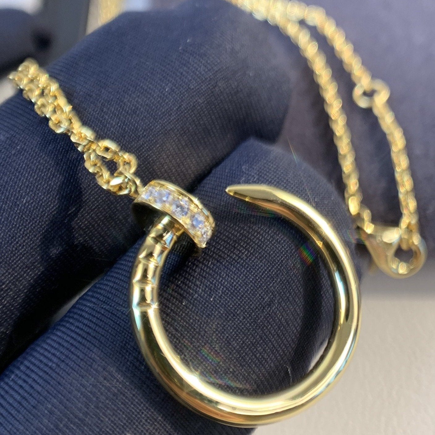 [RAFFINE]JUSTE NECKLACE GOLD DIAMONDS